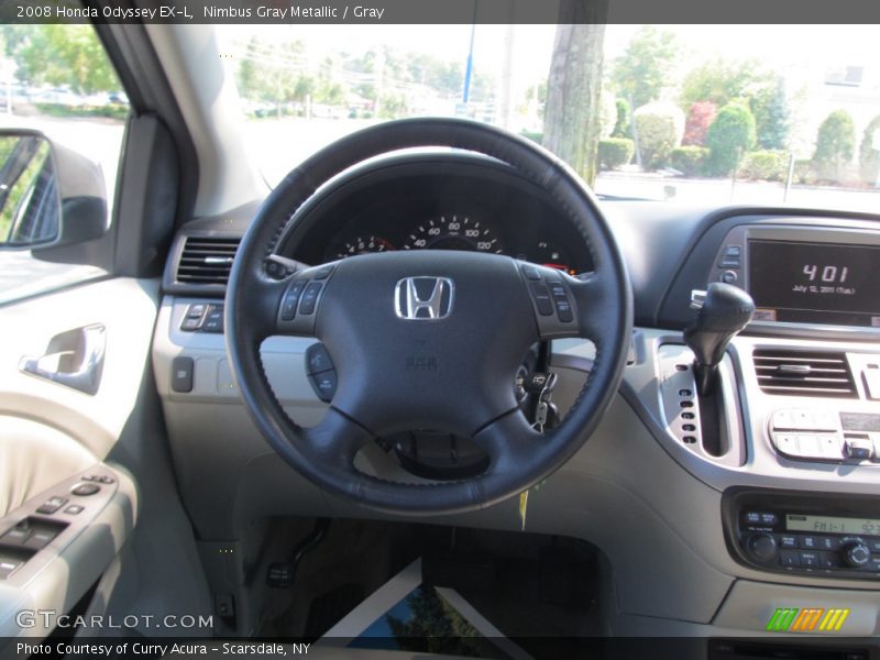 Nimbus Gray Metallic / Gray 2008 Honda Odyssey EX-L