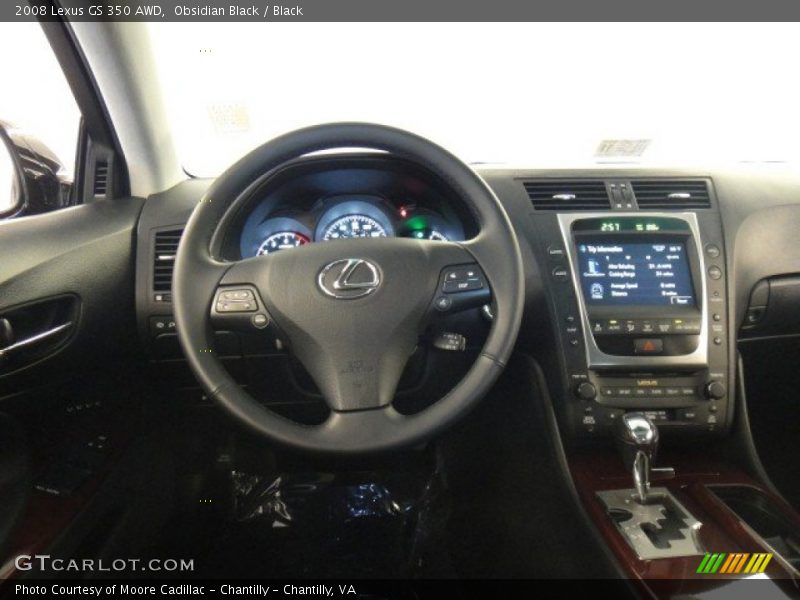 Obsidian Black / Black 2008 Lexus GS 350 AWD