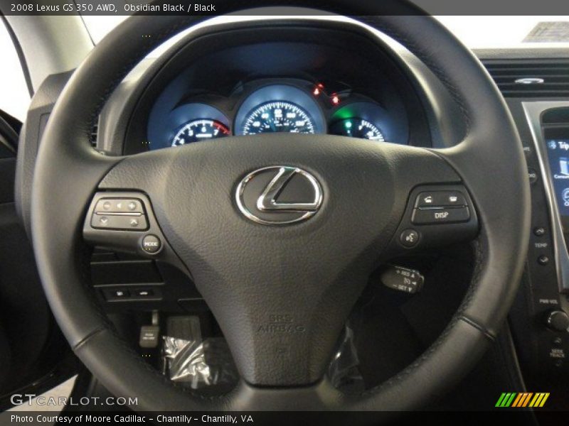 Obsidian Black / Black 2008 Lexus GS 350 AWD