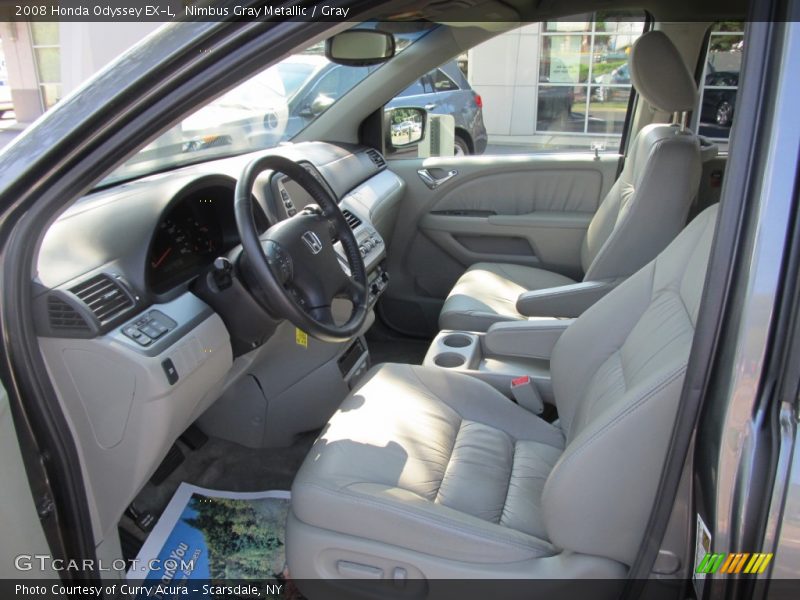 Nimbus Gray Metallic / Gray 2008 Honda Odyssey EX-L