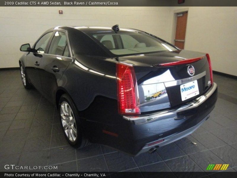 Black Raven / Cashmere/Cocoa 2009 Cadillac CTS 4 AWD Sedan