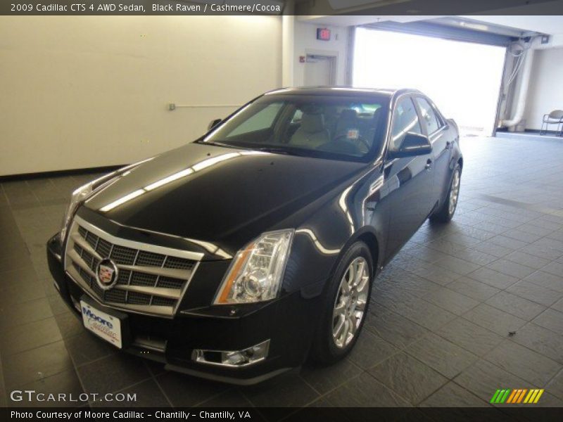 Black Raven / Cashmere/Cocoa 2009 Cadillac CTS 4 AWD Sedan