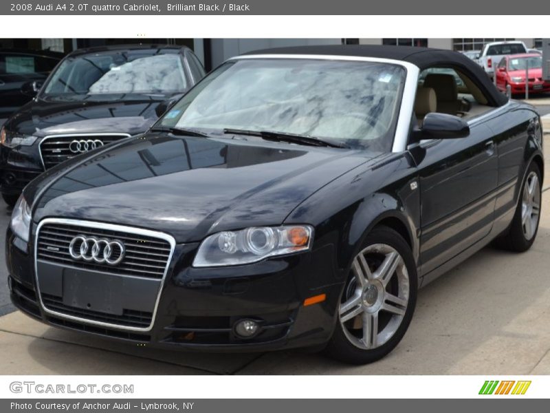 Brilliant Black / Black 2008 Audi A4 2.0T quattro Cabriolet