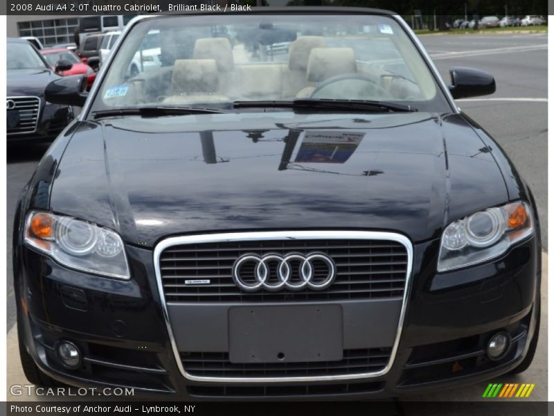 Brilliant Black / Black 2008 Audi A4 2.0T quattro Cabriolet