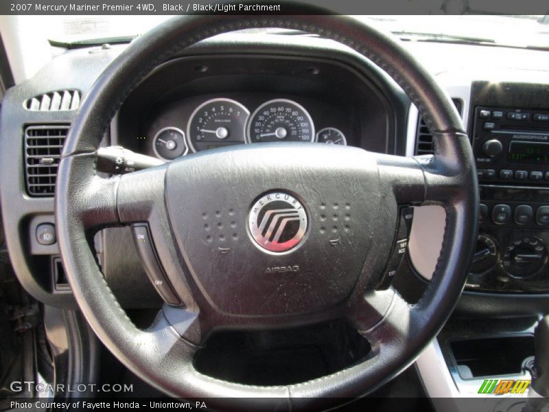 Black / Black/Light Parchment 2007 Mercury Mariner Premier 4WD