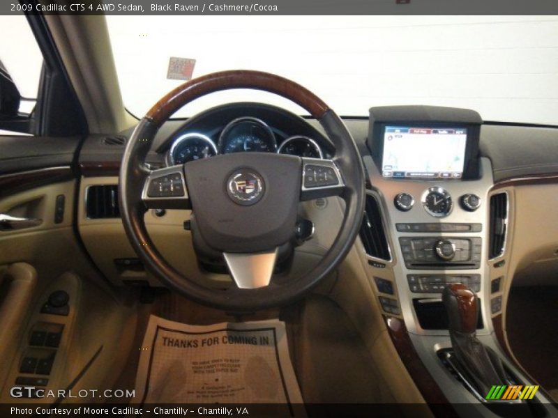 Black Raven / Cashmere/Cocoa 2009 Cadillac CTS 4 AWD Sedan