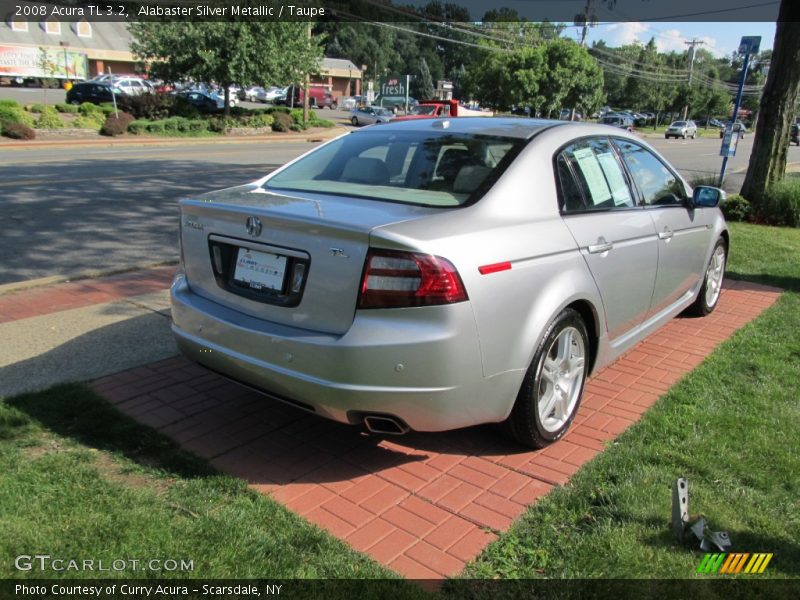 Alabaster Silver Metallic / Taupe 2008 Acura TL 3.2