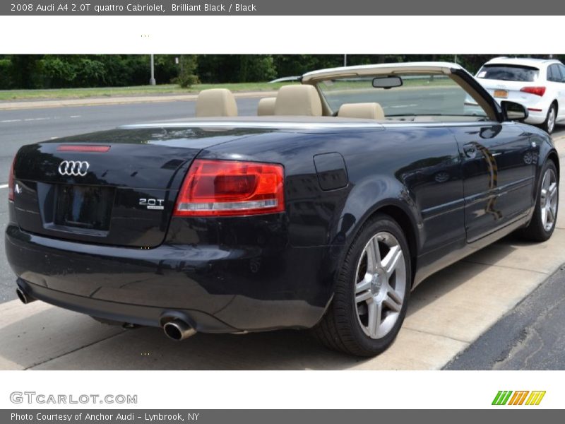 Brilliant Black / Black 2008 Audi A4 2.0T quattro Cabriolet
