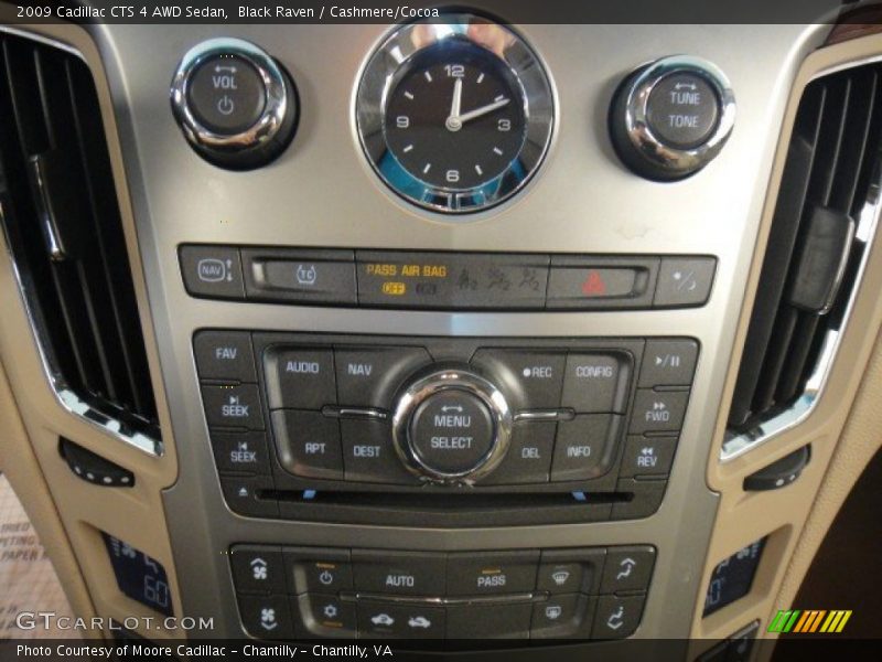 Controls of 2009 CTS 4 AWD Sedan