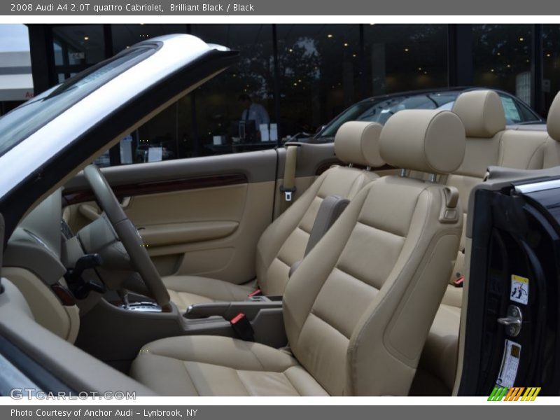 Brilliant Black / Black 2008 Audi A4 2.0T quattro Cabriolet