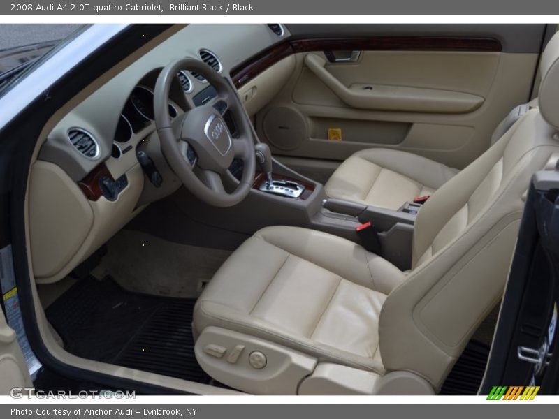 Brilliant Black / Black 2008 Audi A4 2.0T quattro Cabriolet