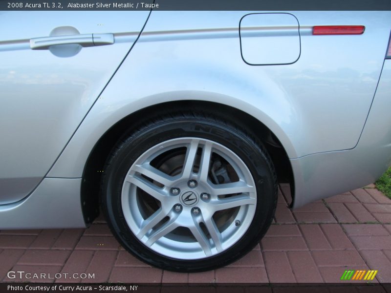 Alabaster Silver Metallic / Taupe 2008 Acura TL 3.2