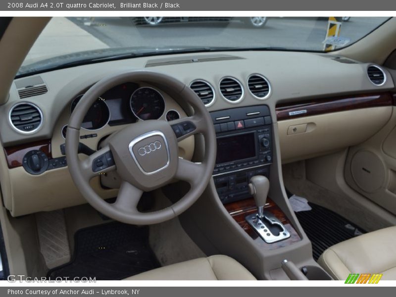 Brilliant Black / Black 2008 Audi A4 2.0T quattro Cabriolet