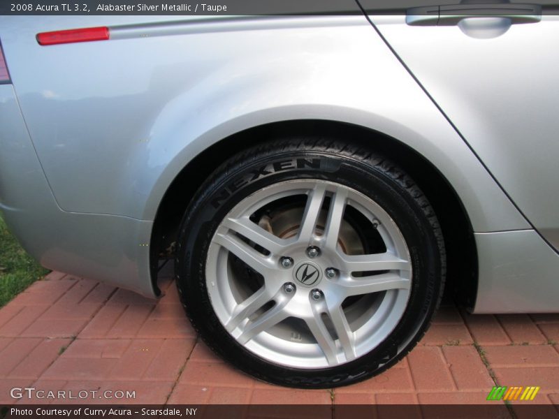 Alabaster Silver Metallic / Taupe 2008 Acura TL 3.2