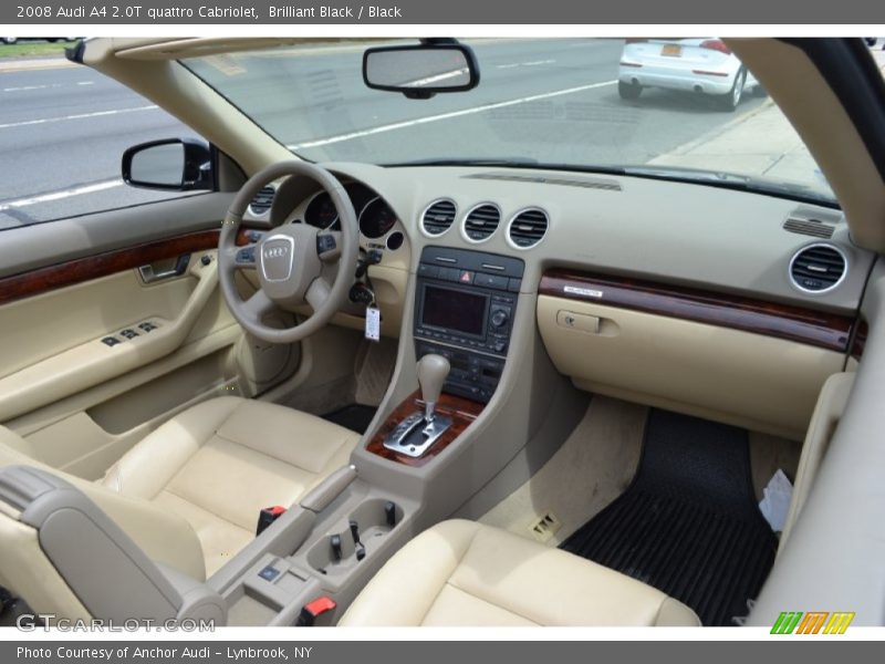 Brilliant Black / Black 2008 Audi A4 2.0T quattro Cabriolet