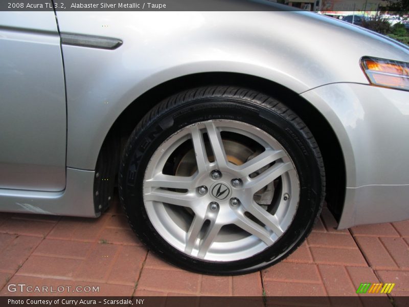 Alabaster Silver Metallic / Taupe 2008 Acura TL 3.2