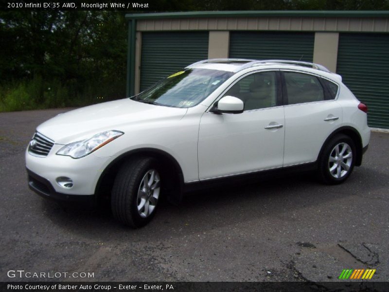 Moonlight White / Wheat 2010 Infiniti EX 35 AWD