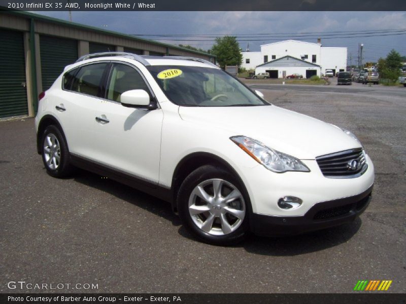 Moonlight White / Wheat 2010 Infiniti EX 35 AWD