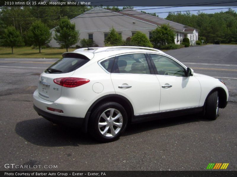 Moonlight White / Wheat 2010 Infiniti EX 35 AWD
