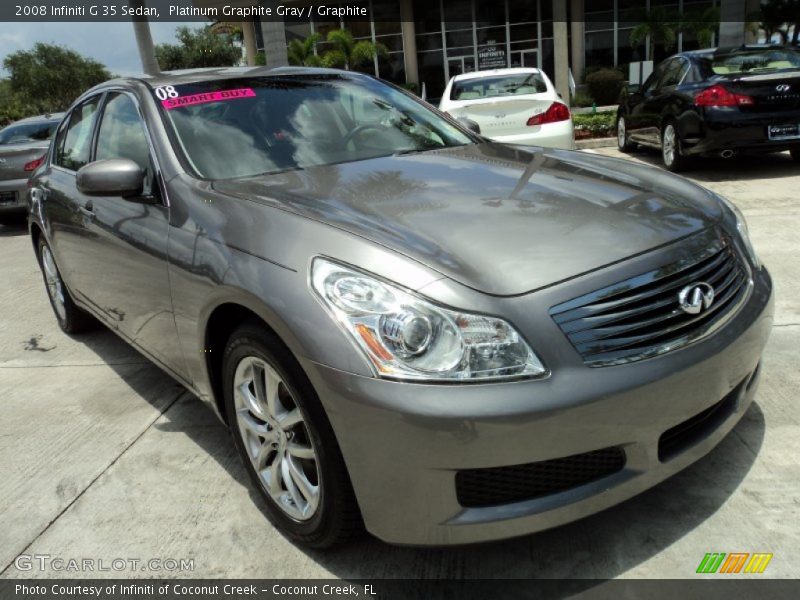 Platinum Graphite Gray / Graphite 2008 Infiniti G 35 Sedan