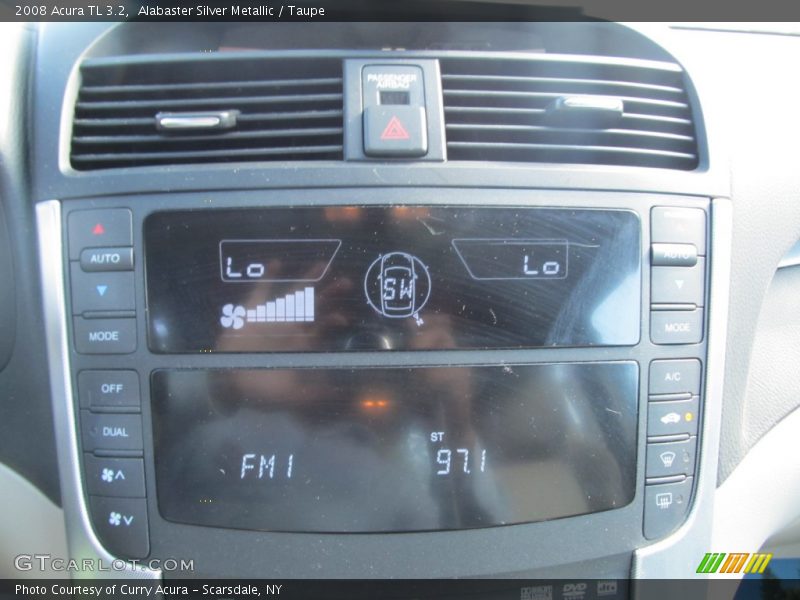 Alabaster Silver Metallic / Taupe 2008 Acura TL 3.2