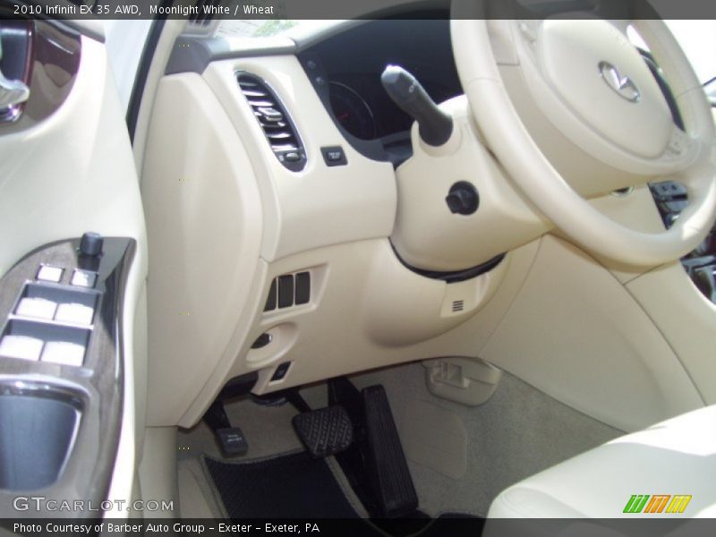 Moonlight White / Wheat 2010 Infiniti EX 35 AWD