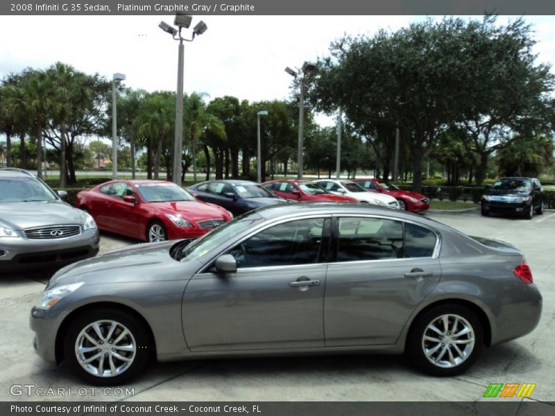 Platinum Graphite Gray / Graphite 2008 Infiniti G 35 Sedan