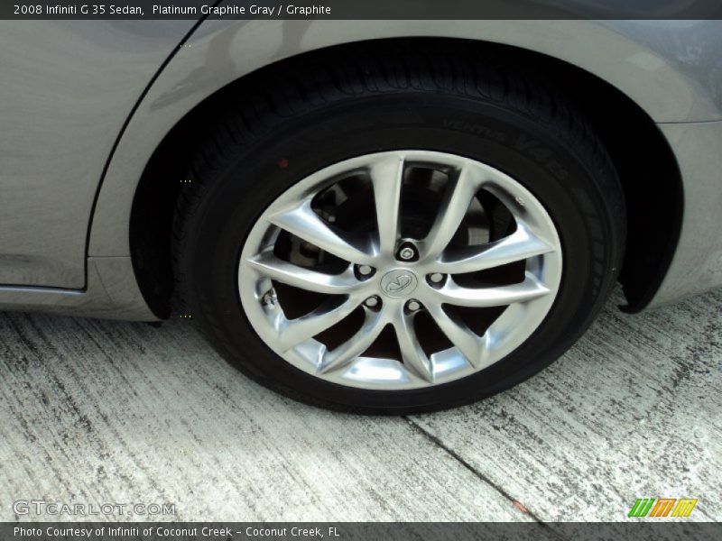 Platinum Graphite Gray / Graphite 2008 Infiniti G 35 Sedan