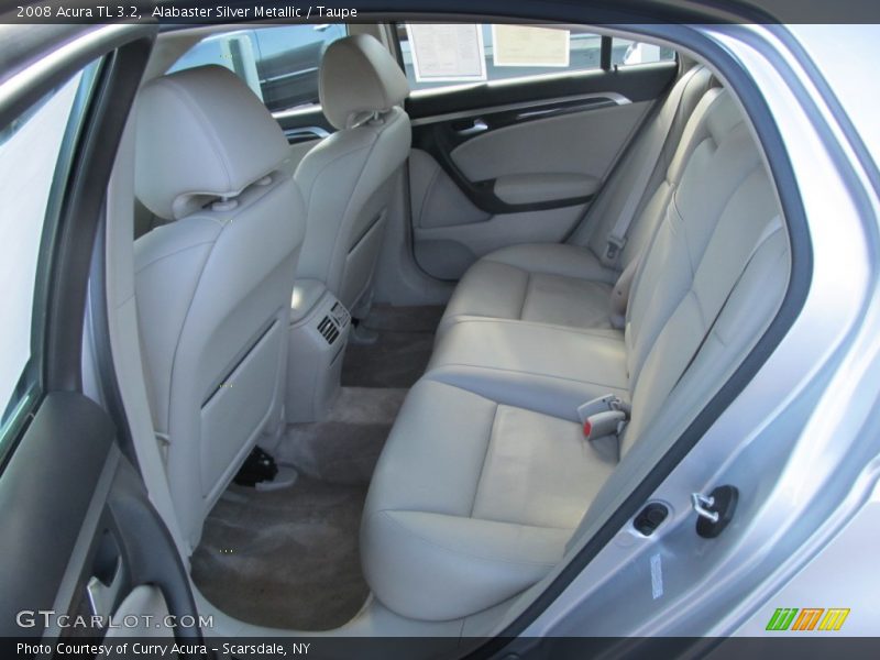 Alabaster Silver Metallic / Taupe 2008 Acura TL 3.2