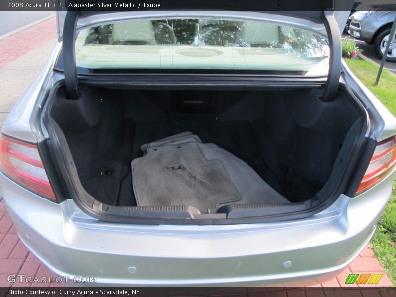 Alabaster Silver Metallic / Taupe 2008 Acura TL 3.2