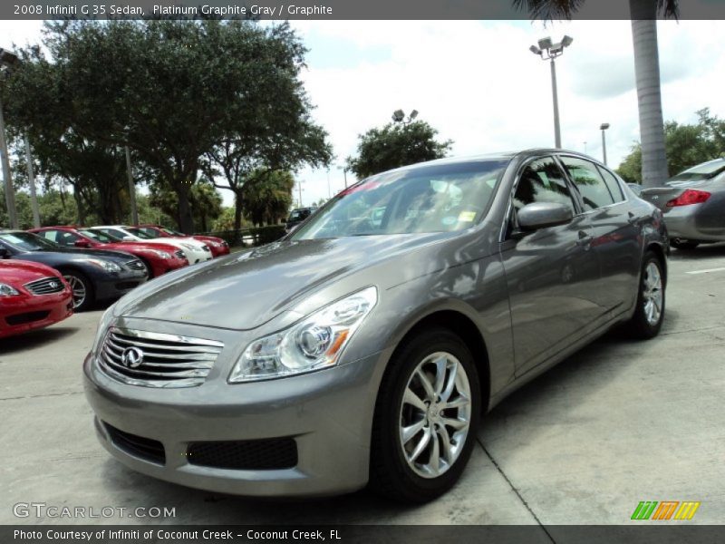 Platinum Graphite Gray / Graphite 2008 Infiniti G 35 Sedan