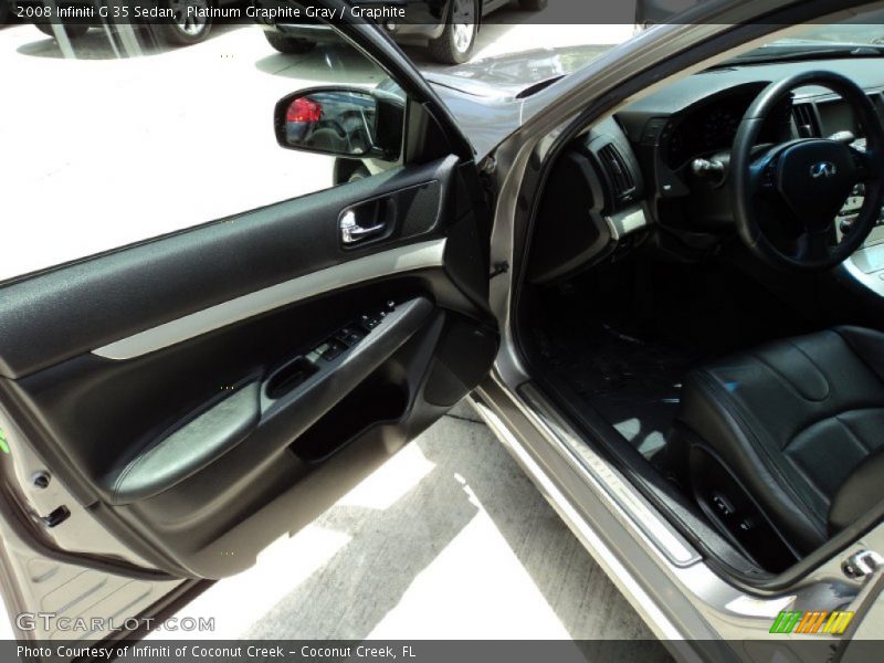 Platinum Graphite Gray / Graphite 2008 Infiniti G 35 Sedan