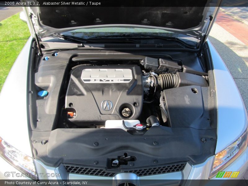 Alabaster Silver Metallic / Taupe 2008 Acura TL 3.2