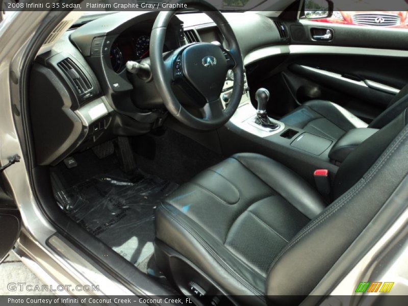 Platinum Graphite Gray / Graphite 2008 Infiniti G 35 Sedan