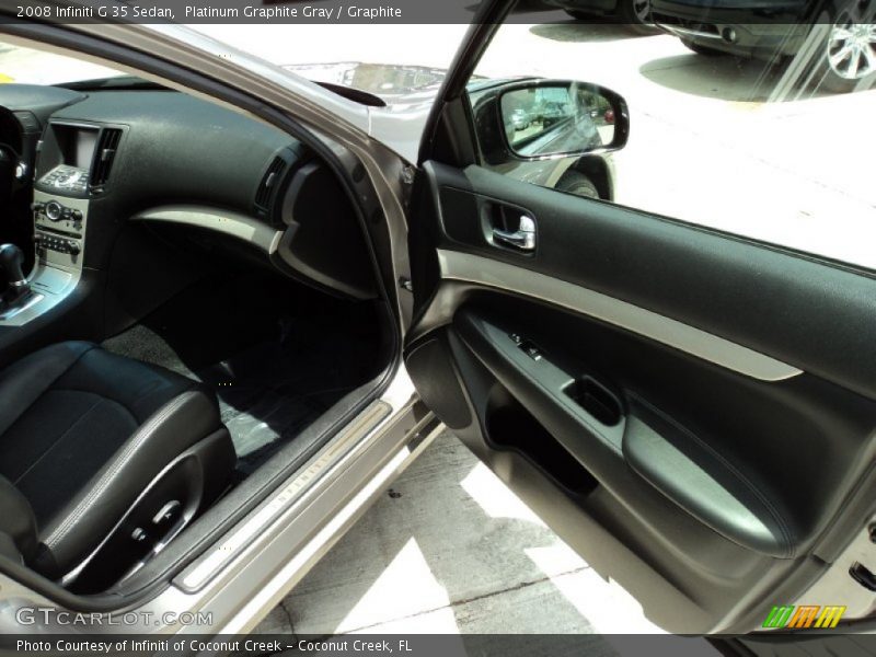 Platinum Graphite Gray / Graphite 2008 Infiniti G 35 Sedan