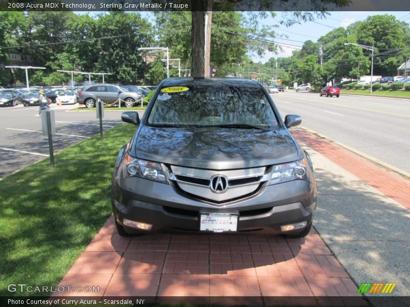Sterling Gray Metallic / Taupe 2008 Acura MDX Technology