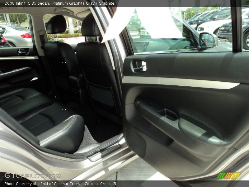 Platinum Graphite Gray / Graphite 2008 Infiniti G 35 Sedan