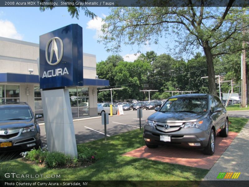 Sterling Gray Metallic / Taupe 2008 Acura MDX Technology