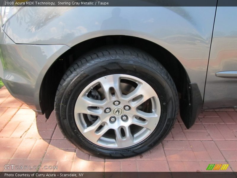 Sterling Gray Metallic / Taupe 2008 Acura MDX Technology