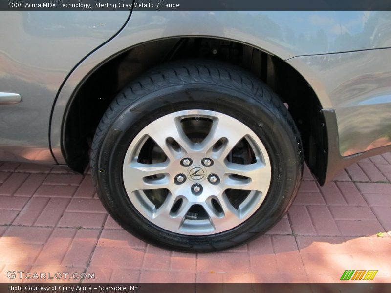 Sterling Gray Metallic / Taupe 2008 Acura MDX Technology