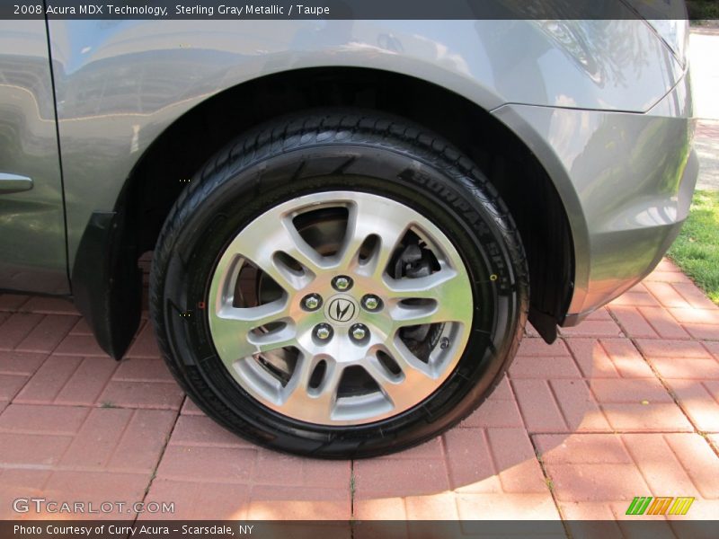 Sterling Gray Metallic / Taupe 2008 Acura MDX Technology
