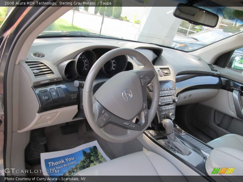 Sterling Gray Metallic / Taupe 2008 Acura MDX Technology