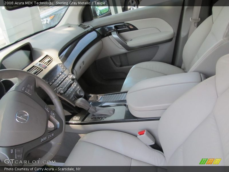 Sterling Gray Metallic / Taupe 2008 Acura MDX Technology