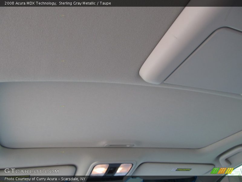 Sterling Gray Metallic / Taupe 2008 Acura MDX Technology