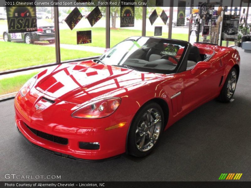 Torch Red / Titanium Gray 2011 Chevrolet Corvette Grand Sport Convertible