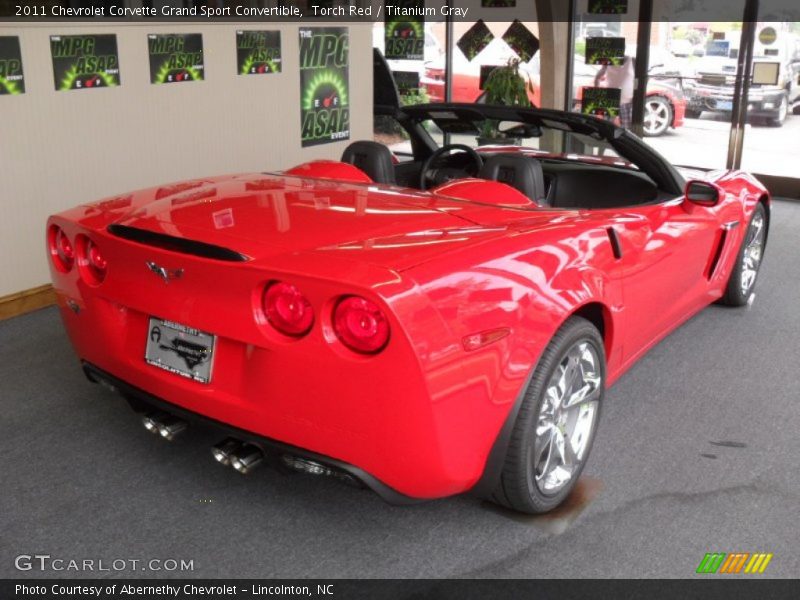 Torch Red / Titanium Gray 2011 Chevrolet Corvette Grand Sport Convertible