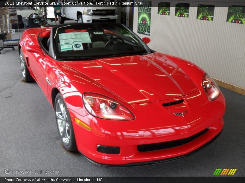 Torch Red / Titanium Gray 2011 Chevrolet Corvette Grand Sport Convertible