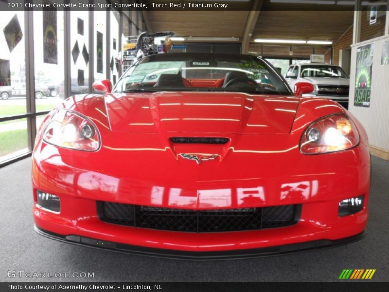 Torch Red / Titanium Gray 2011 Chevrolet Corvette Grand Sport Convertible