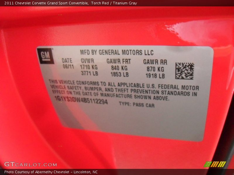Torch Red / Titanium Gray 2011 Chevrolet Corvette Grand Sport Convertible
