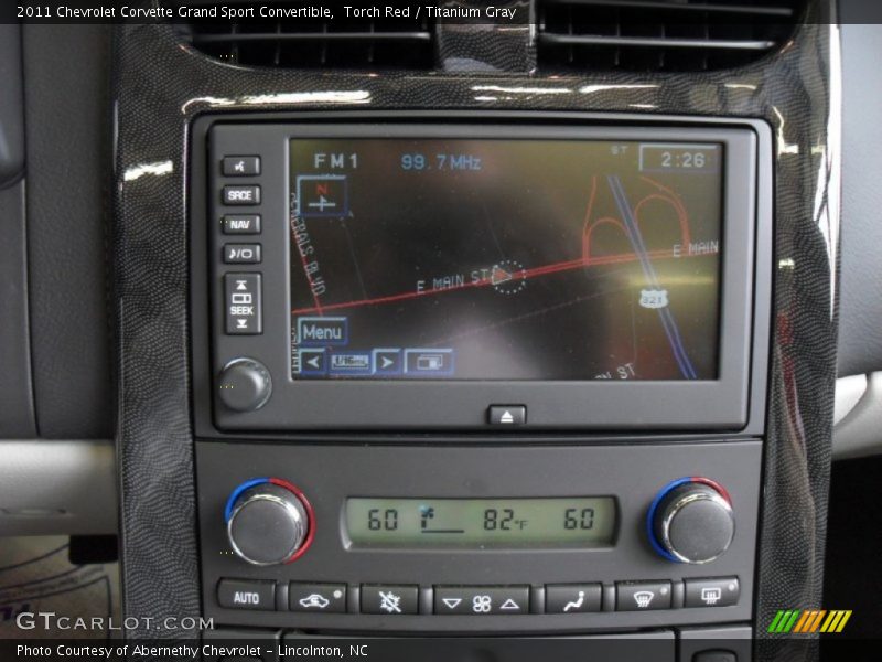 Navigation of 2011 Corvette Grand Sport Convertible